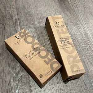 BRAND NEW Beauty By Earth Natural Deodorant & Facial Sunscreen Fragrance Free